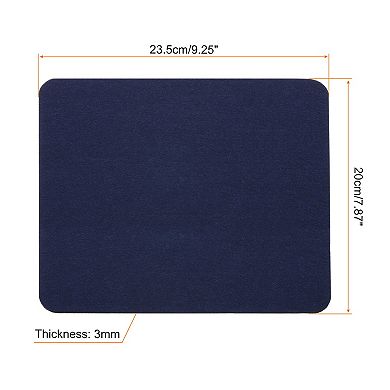 9"x8" Mouse Pad, Felt Dual Side Desk Pad Writing Mat for Office Home
