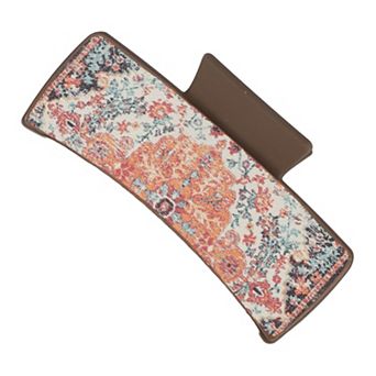 Fashion Grace Painting Hair Clips For Women 3.94"x1.97"x1.77" Orange Deep Brown