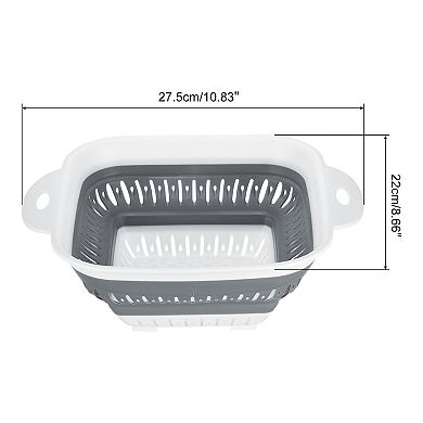 Silicone Collapsible Colander for Draining Pasta Fruits Vegetables