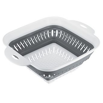Silicone Collapsible Colander for Draining Pasta Fruits Vegetables