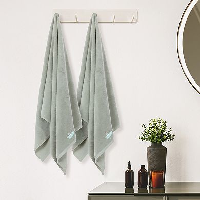 Cotton 2 Pack Bath Towels Set, Large Towels, Absorbent Quick Dry And Lightweight Towels For Bathroom
