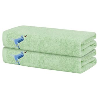 Cotton 2 Pack Bath Towels Set, Large Towels, Absorbent Quick Dry And Lightweight Towels For Bathroom