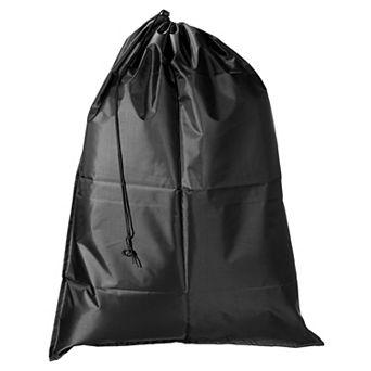 Clothes Storage Drawstring Bag, 27.5" Height Clothing Blankets Organizer Bags, Black