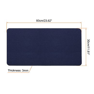 24"x12" Desk Mat Protector, Felt Dual Side Mouse Pad Writing Mat