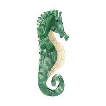 Hippocampus Claw Clip Acetate Hair Clips Funny Claw Clips Hair Barrette For Women Green