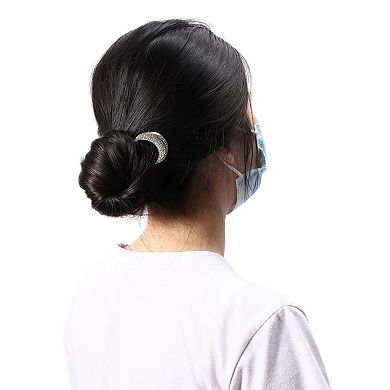 Classic Moon U-shaped Hair Pins Hair Clips For Women 4.41"x1.54" 1 Pcs