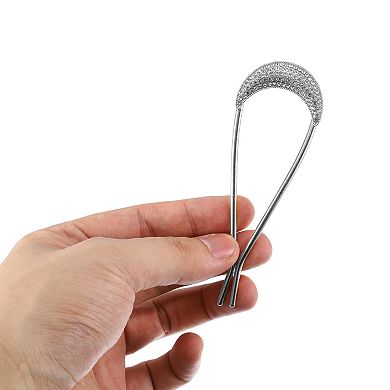 Classic Moon U-shaped Hair Pins Hair Clips For Women 4.41"x1.54" 1 Pcs