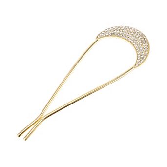 Classic Moon U-shaped Hair Pins Hair Clips For Women 4.41"x1.54" 1 pc