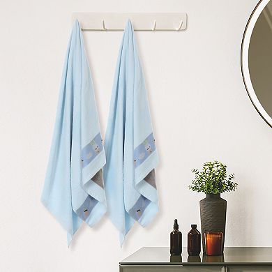 2 Pack Bath Towels, Breathable Towels Set, Quicker To Dry And Highly Absorbent For Bathroom