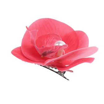 1 pc Elegant Flower Hair Clip Hairdo Clip For Women 3.54"x3.15"x1.14" Rose Red