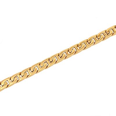 関税/送料込み【BELLGIO】稲妻ペンダント&ロープチェーン K18YG ロープチェーンネックレス60cm 幅2.5mm 5.26g 18k 18金