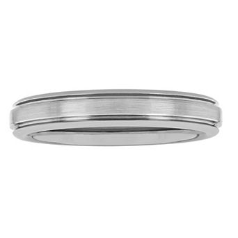 Men's Jewelry Nation Tantalum Beveled Edge Fashion Wedding Band