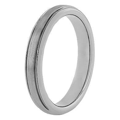 Men's Jewelry Nation Tantalum Beveled Edge Fashion Wedding Band