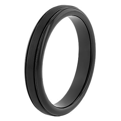 Men's Jewelry Nation Tantalum Black Ion Plated Fashion Wedding Band
