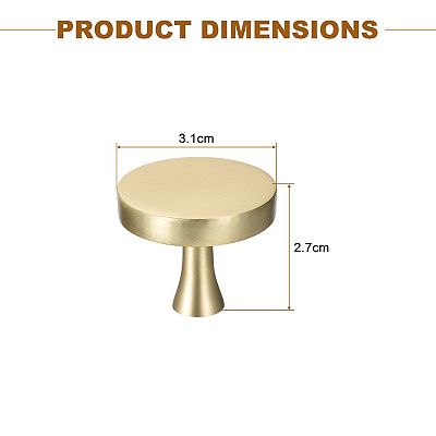 gold dresser knobs amazon RZDEAL 4pcs Solid Brass Cabinet Knobs Pulls Cabinet Drawer Dresser Gold  Knobs Modern Handles(1"x1"/25mmx25mm),Brushed Brass Finish