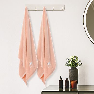 Absorbent 2 Pack Bath Towels Set, Quick Dry And Low Linting Towels For Bathroom, Gym, Pool