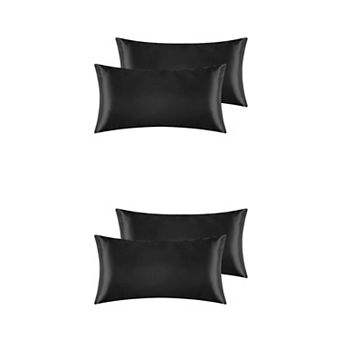 Satin Hair And Skin Breathable Envelope Closure Pillowcase 4 pc 20" X 40"