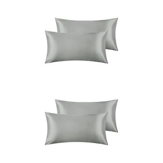 Satin Hair And Skin Breathable Envelope Closure Pillowcase 4 pc 20" X 40"