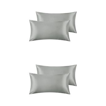 Satin Hair And Skin Breathable Envelope Closure Pillowcase 4 pc 20" X 40"