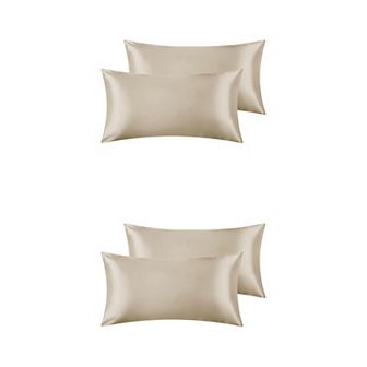 Satin Hair And Skin Breathable Envelope Closure Pillowcase 4 pc 20" X 40"