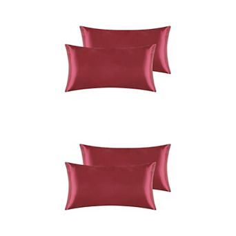 Satin Hair And Skin Breathable Envelope Closure Pillowcase 4 pc 20" X 40"