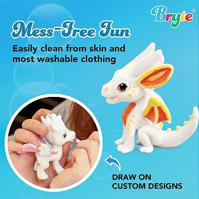 Paint Wash Recolor Craft Kit, Rainbow Falls Dip 'n Doodle Scribble Set