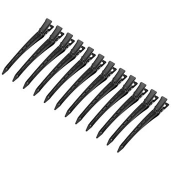 12 pc Metal Durk Bill Hair Clip Non-slip 3.54"x0.59" For Hair Styling