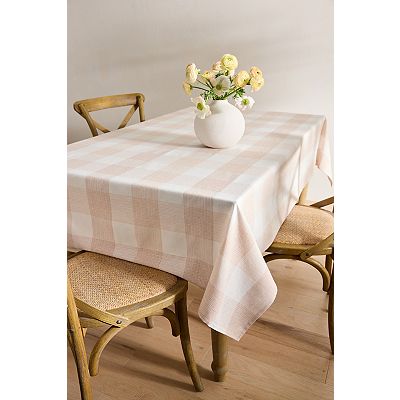 Mingle & Co. Large Check Woven Tablecloth 60x84