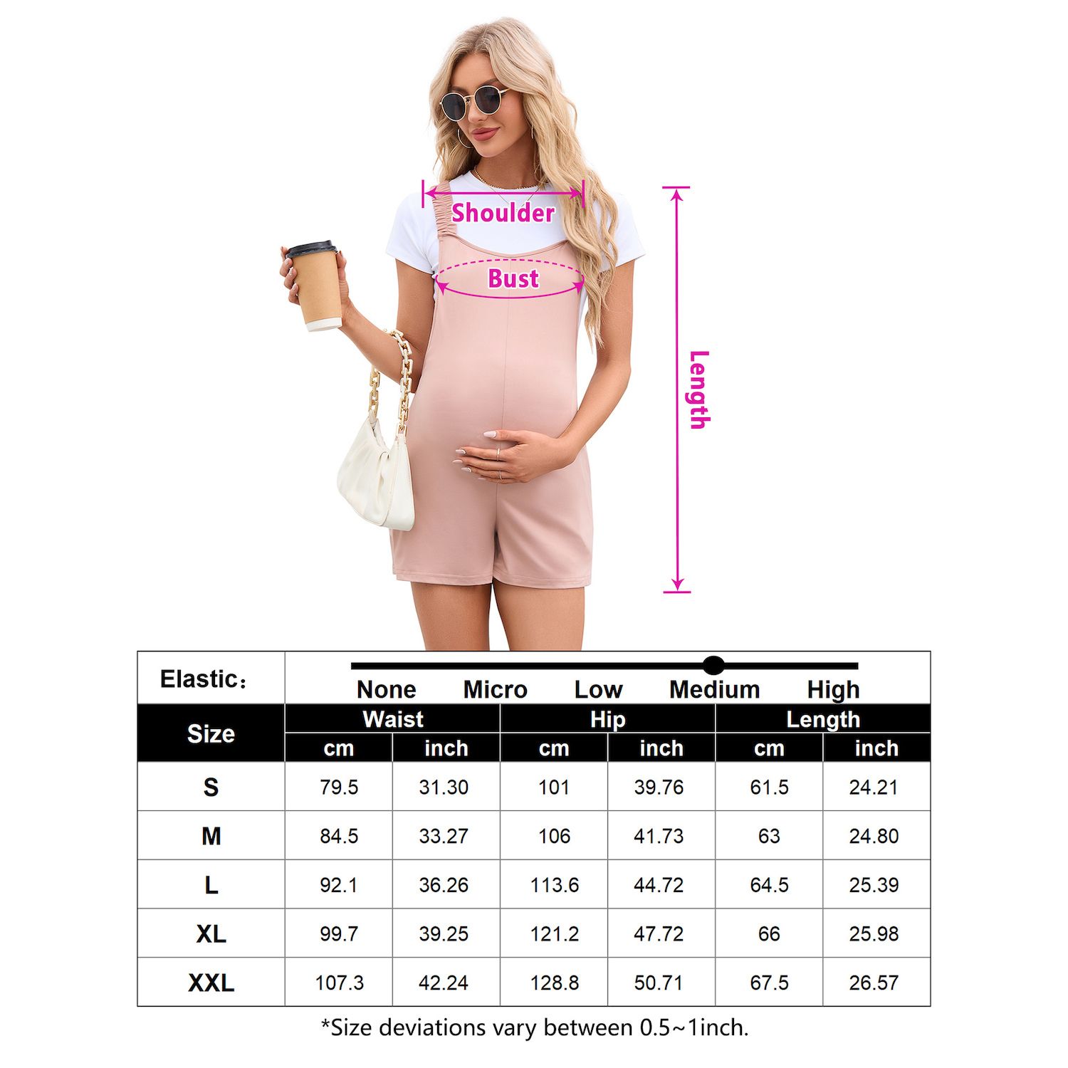 Umstandsbody Für Schwangere - Nahtlos, Verstellbar, Mit Bauch- & Rückenstütze, Als Shapewear Oder Unterwäsche Tragbar