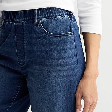 Women's Croft & Barrow® Modern Denim Pull-On Bermuda Shorts