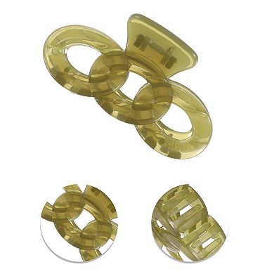 Classic Transparent Plastic Hairpin Hairdo Clip 1 Pcs