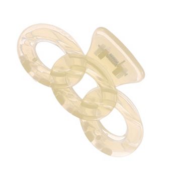 Classic Transparent Plastic Hairpin Hairdo Clip 1 pc