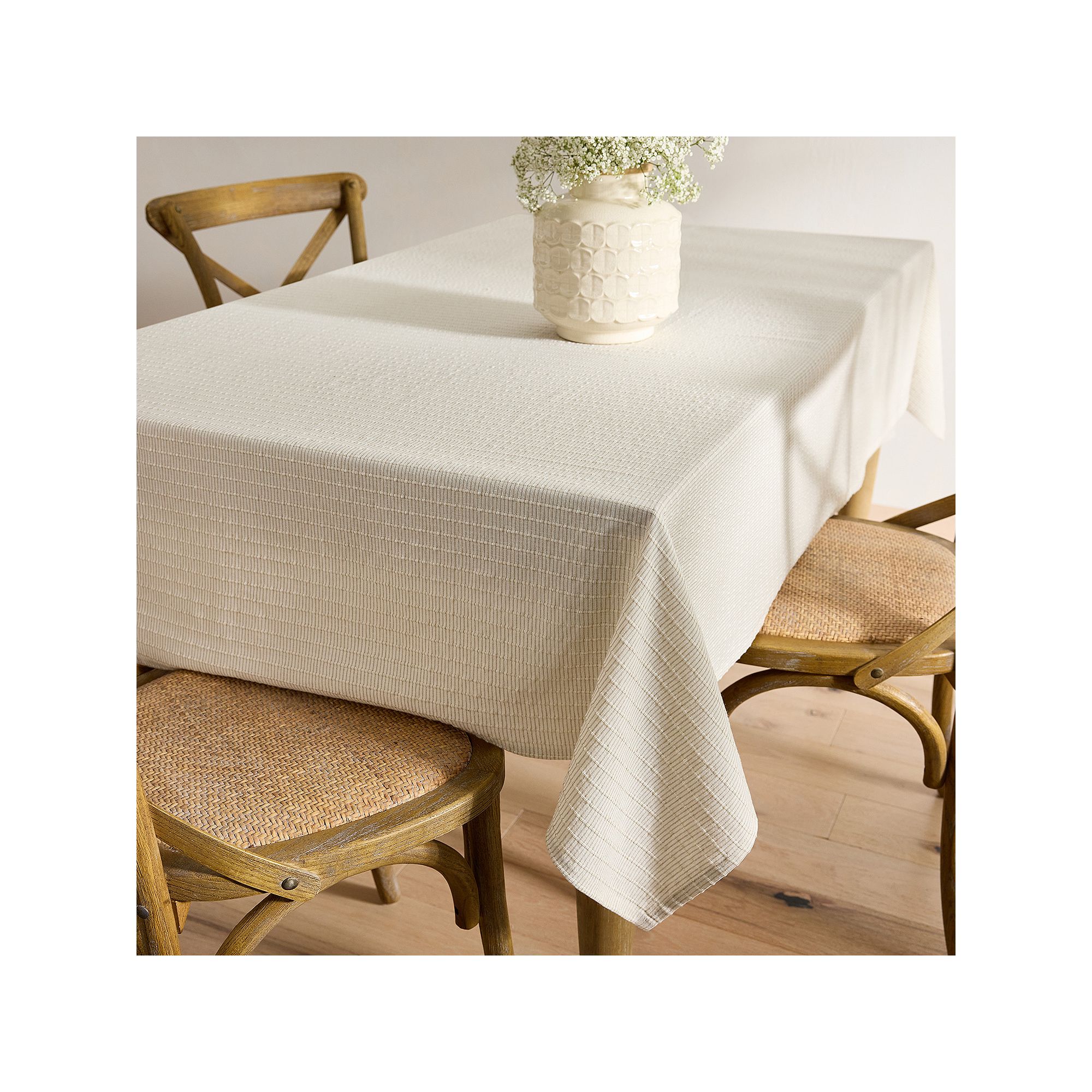 Mingle & Co. Modern Woven Tablecloth