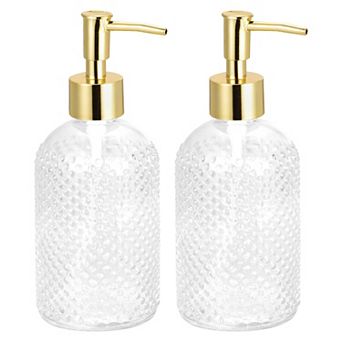 Soap Dispensers Set Glass Dish Hand Soap Dispenser With Pump