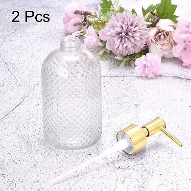 Soap Dispensers Set Glass Dish Hand Soap Dispenser With Pump