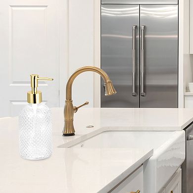 Soap Dispensers Set Glass Dish Hand Soap Dispenser With Pump
