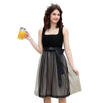 Oktoberfest Costumes Women German Dirndl Dresses 2 pc Bavarian Costume Beer Carnival Outfits