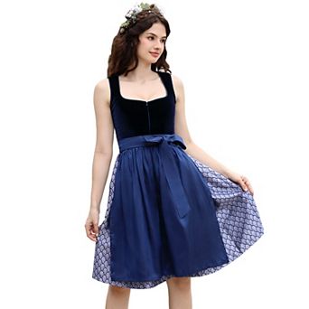 Oktoberfest Costumes Women German Dirndl Dresses 2 pc Bavarian Costume Beer Carnival Outfits