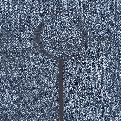 Achim Grant Back Tab Button Blackout Curtain Panel