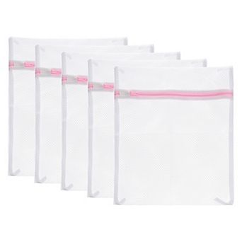 5 pc 9.1"x11.8" Mesh Laundry Bags With Zipper Mesh Wash Bags For Laundry