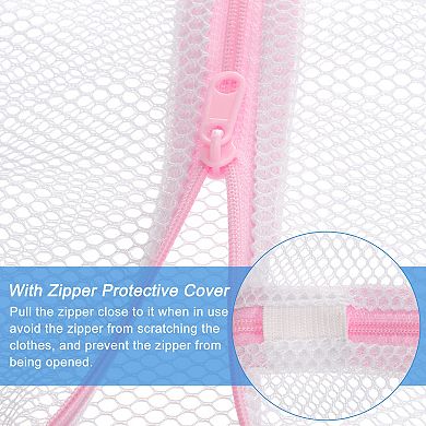 5 Pcs 9.1"x11.8" Mesh Laundry Bags With Zipper Mesh Wash Bags For Laundry