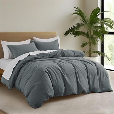 Unikome 100% Cotton Duvet Cover Set - Soft, Breathable, And Durable Bedding For A Comfortable Sleep