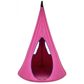 Sorbus Pink Nest Swing - Tree Tent Swing for Kids