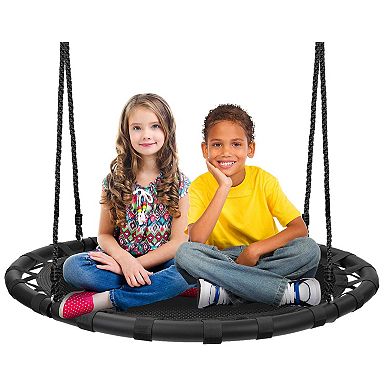 Sorbus Fabric Spinner Kids Play Swing 40" Diameter - Black
