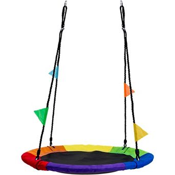Sorbus Saucer Tree Swing in Elite Rainbow - 40"