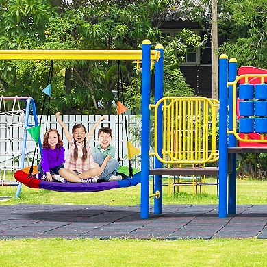 Sorbus Saucer Tree Swing in Elite Rainbow - 40"