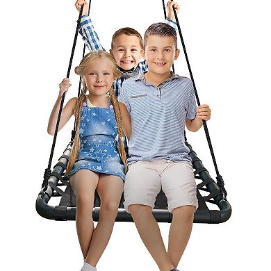 Sorbus Rectangular Outdoor Mat Swing for Tree, Swing Set, Playground - Accessories Included
