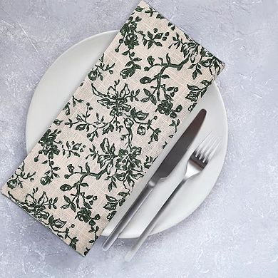 Mingle & Co. 4-Pack Floral Napkin Set