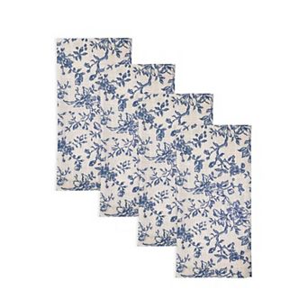Mingle & Co. 4-Pack Floral Napkin Set