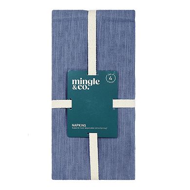 Mingle & Co. 4-Pack Woven Napkin Set
